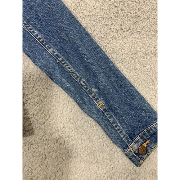 Levi Strauss Signature Denim Blue Jean Youth Button-up Jacket Large (L) - Picture 6 of 13